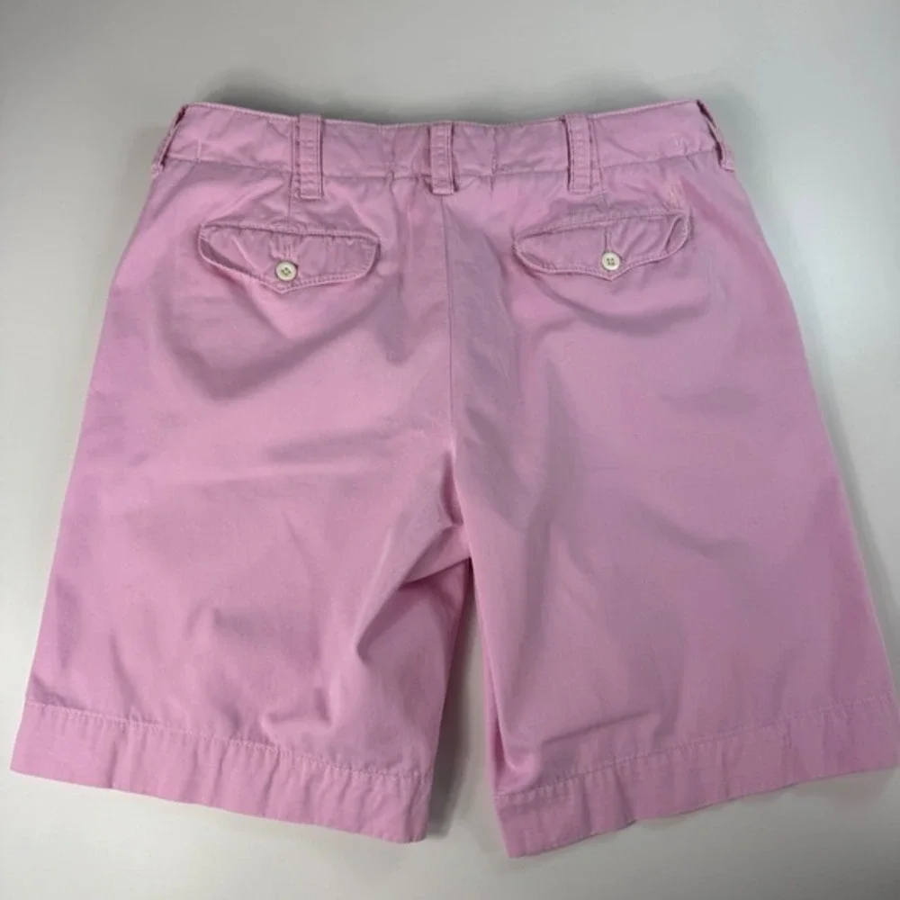 Vintage Polo Ralph Lauren Mens 34 Chino Shorts Pink Cotton Vintage Preppy Casual